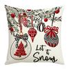 Tree Christmas Pillow Covers Soft Snowman Pillow Cover Xmas Throw Cushion Case  Car