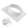 Plastic Vent Pipe Adapter Flange Connector Wall-mounted Ducting Tool Exhaust Pipe Joint Easy Installation