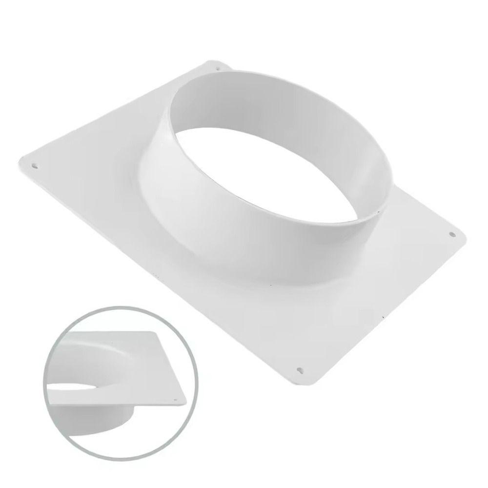 Plastic Vent Pipe Adapter Flange Connector Wall-mounted Ducting Tool Exhaust Pipe Joint Easy Installation