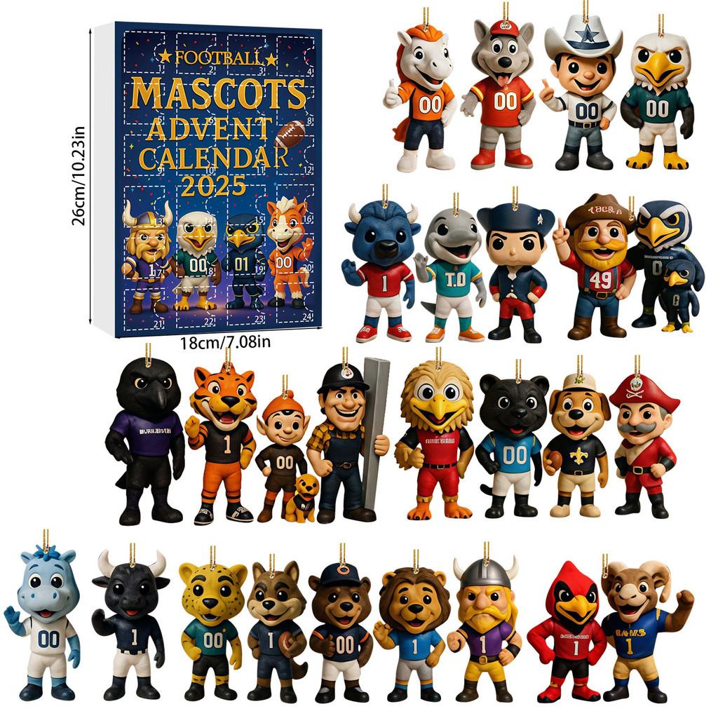 Chicago Cubs Mascot Acrylic Christmas Tree Ornament With Figurines For Holiday Decor And Gift Giving