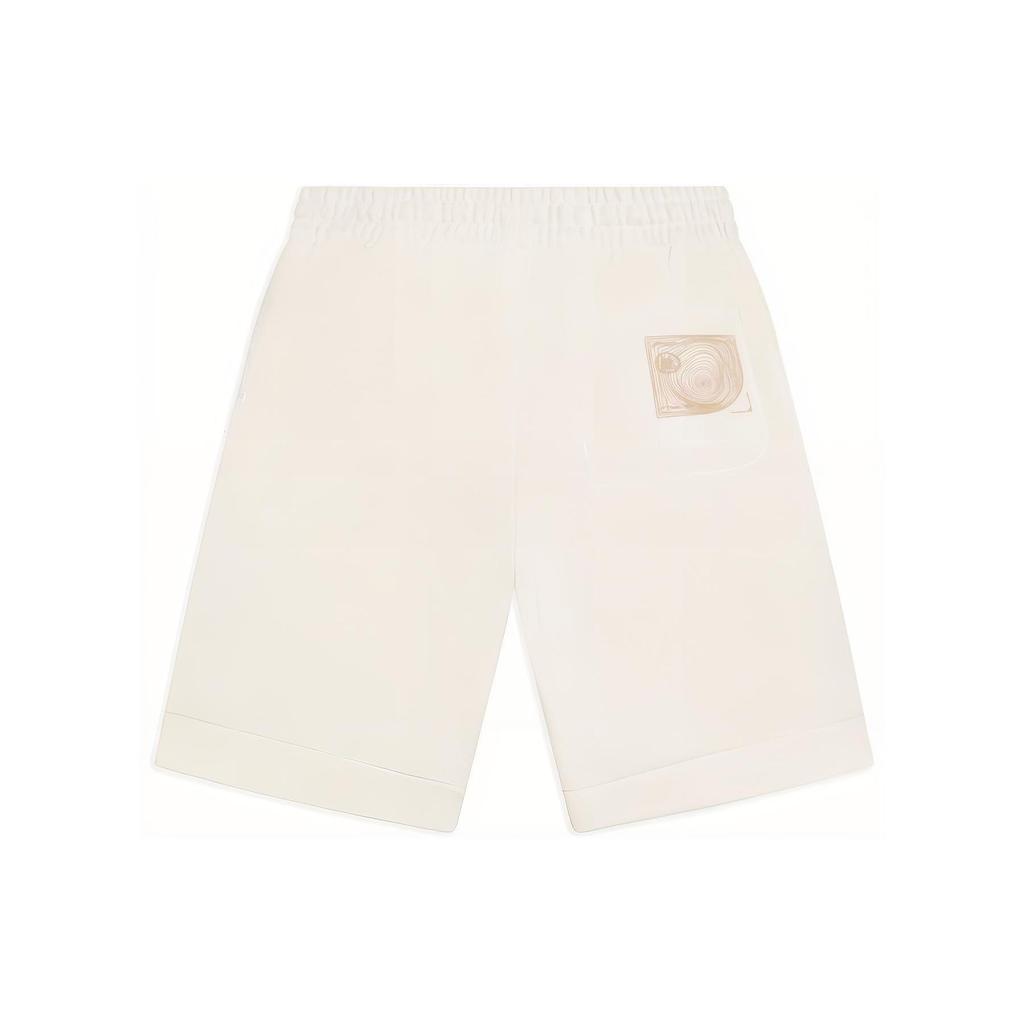 Li Ning X Jackie Chan Collaboration Sports Lifestyle Series, однотонные свободные шорты прямого покроя со шнуровкой, мужские шорты цвета AKSSA71-2