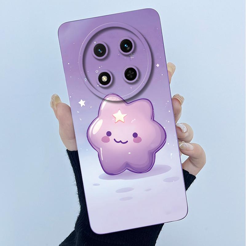 For Honor X9C 2024 Case Simplicity Flower Liquid Soft Silicone Back Cover for HonorX9c X 9C Phone Funda Magic7 Lite Bumper Shell