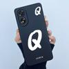 Чехол для Oppo A18 A38 A58 A78 4G Чехол Защита камеры Минималистичный Буквы Жидкий силикон Мягкие задние крышки для Oppo A 38 A 18 Корпус