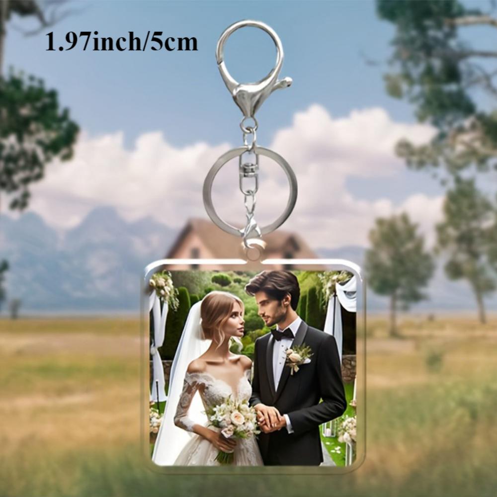Customized Picture Women's Pendant, Acrylic Pendant,couple keychain,Easter Gift, Valentine's Day Gift,suitable for Couples, Anniversary Gift,