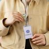 Easy To Pull Retractable Badge Reel Name Card ID Card Holder Girl Boy Badge Holder Clips  Work Card