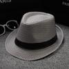 Летние шляпы, разноцветные опциональные однотонные соломенные шляпы для женщин, пляжные шляпы-федоры, повседневные панамские шляпы от солнца, джазовые кепки, шляпа в британском стиле