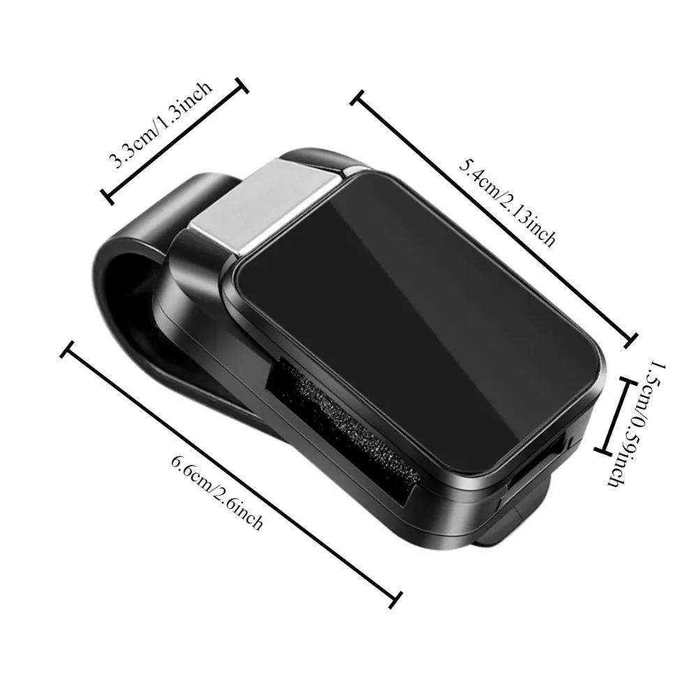 2 Pcs Car Sun Visor Glasses Ticket Card Clip Sunglasses Holder Auto Interior Accessories For Drivers