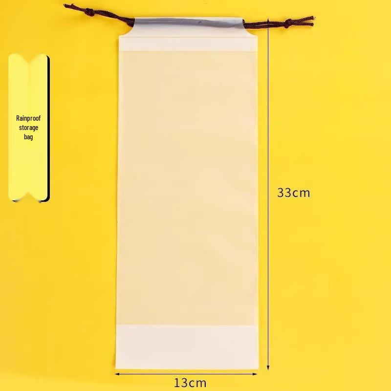 Large Waterproof Drawstring Umbrella Storage Bag - Semi-Transparent for Car and Outdoor Use
