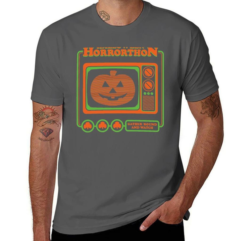 The Magic Pumpkin Horrorthon Classic TShirt AntiWrinkle Short Sleeve TShirt