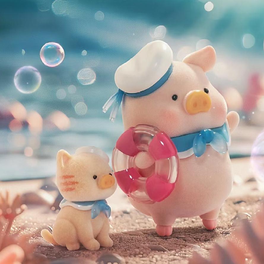 Новая Оригинальная Фигурка Lulu The Piggy Серия 'Океан' в Слепом Кубе Модная Кукла Коллекционная Фигурка Аксессуары Игрушка Детский Подарок на День Рождения
