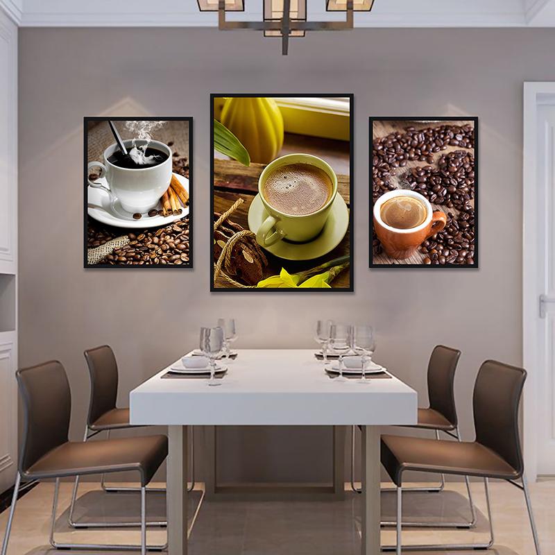 WCIC новый художественный постер на тему кофе, декоративная живопись, постер, художественная ткань, домашний фон, украшение на стену, подвесная картина