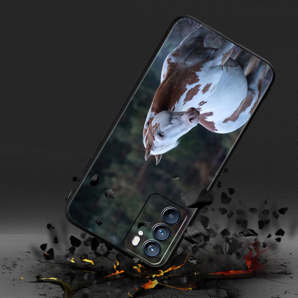 Чехол для телефона с изображением животного Лошадь для Oppo A17 A31 A54 A57 A78 A79 A98 Find X5 X6 Reno 6 7 8 10 11 12 13 F Pro 5G Мягкий ТПУ Чехол Funda Сумка