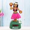 Hawaii Dashboard Bobblehead Ornament Solar Powered Dancing Shaking Head Doll Funny Hulagirl Cartoon Decor Car Accessory