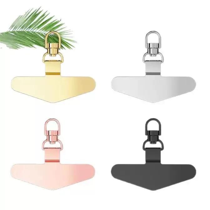 Шнурок для телефона против потери Универсальный сменный соединитель Ремешок Клипса Металлический адаптер для карточки для iPhone Samsung Надежная посадка