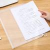 Файл-папка на молнии Прозрачный пакет для хранения Простая папка для документов Подарок