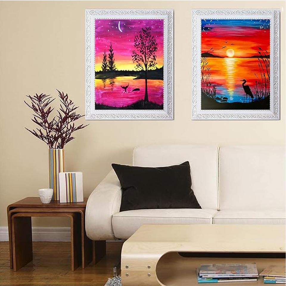 DIY 5D Алмазная картина закат пейзаж полный круг квадратная мозаика пейзаж картина крест вышивка комплект искусство украшение дома