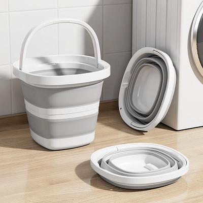 Портативное складное пластиковое ведро большой вместимости с ручкой для ножной ванны и использования в общежитии
