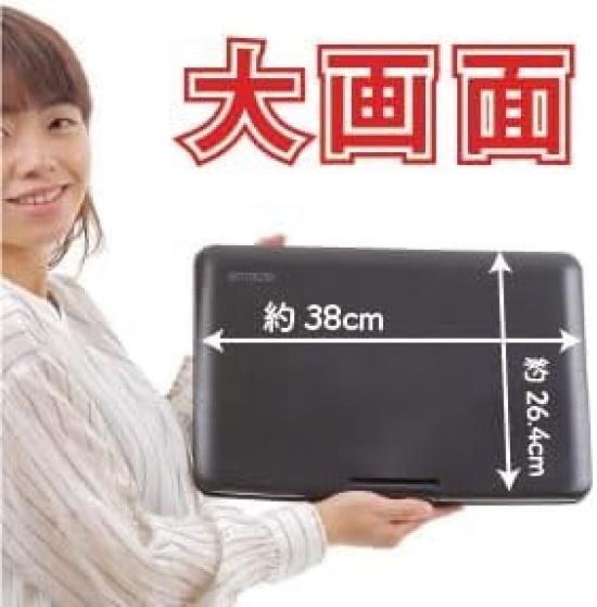 SATTELLADEN Portable DVD Widescreen Car Cigarette Lighter Socket AC Outlet Remote Control Japanese Instruction Manual Player, 14-inch LCD,