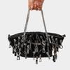 Punk Pleated Dumplings Underarm Bag Multi-zipper Head Decorative Ladies Shoulder Bag Babes Tote