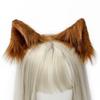 Handmade Plush Cat Ear Hair Clip Lolita Style - Soft Furry Animal Accessory In Multiple Colors