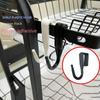 4pcs Clip-on Square Tube Clasps Hooks Plastic Storage Rack Convenient Storage Holder Home Kitchen