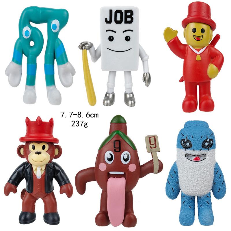 Steal A Brainrot Action Figure Ornaments 67 House 9 Job Strawberry Elephant Kawaii Desktop Decoration Fans Kids Christmas Gifts