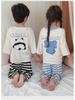 MYSIS Children's Cartoon Modal Pajama Set - 7/9-Point Air-conditioning Pants