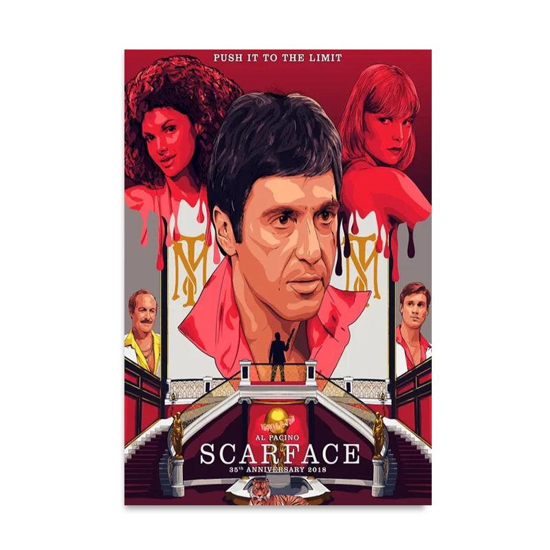 Классическая кинозвезда Тони Монтана Постеры и принты Картины на холсте Настенные картины для бара Гостиная Домашний декор Cuadros