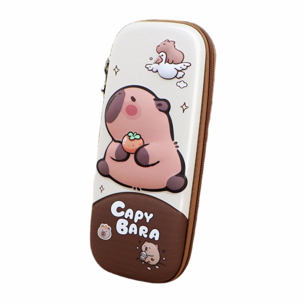 3D стерео милый пенал Capybara устойчив к падениям водонепроницаемый школьный контейнер для хранения школьных принадлежностей жесткий чехол для декомпрессии