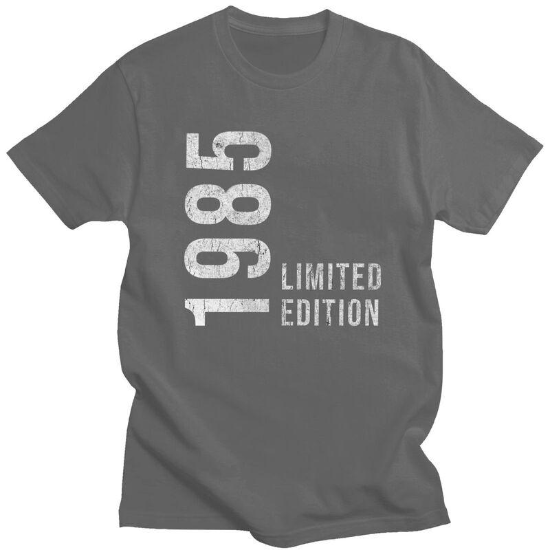Awesome 40th Retro Vintage 1985 Printed T Shirt Men 100 Cotton Tshirt Custom Years Birthday Gift Tees Fashion Tshirts