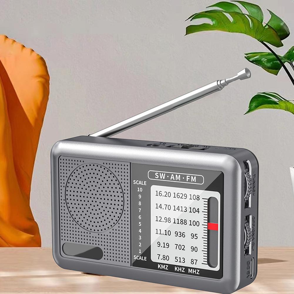 FM AM SW Радио с перезаряжаемой батареей и карманным радио с наушниками для помещений и улицы, подарки для пожилых людей