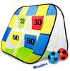 Foldable Strikeout Soccer Goal Ball and Handball Toy, Outdoor Multiplayer Decompression Game, Parent-Child Game, Gift for Kids, Includes Soft Ball
