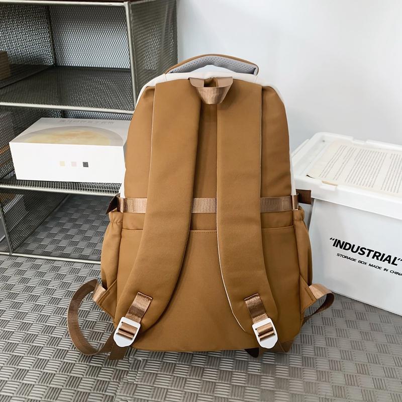Контрастный цвет Студенческий школьный рюкзак Женский рюкзак большой вместимости Мужской рюкзак для компьютера