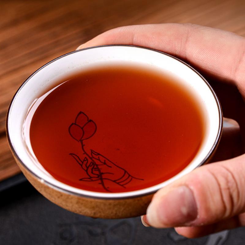 357г Дворцовый пуэр, приготовленный чайный пирог, Юньнаньский пуэр, спелый чай, китайский пуэр, черный чай