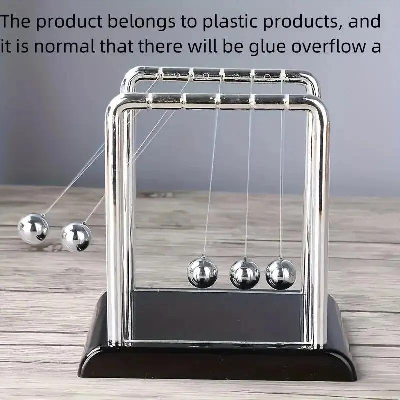 Newton's Cradle Balance Steel Ball Teaching Supplies Physics Science Pendulum Desktop Toys Stress Relief Gifts Home Decor