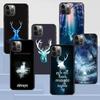 Black Case for iPhone 14 11 13 Pro Max 12 Mini XR 7 8 Plus SE 2020 XS 6 6S + Coque Soft Mobile Phone Bag Cover Deer Art Poster