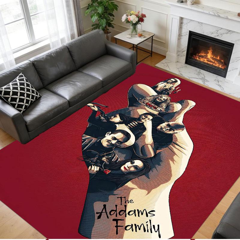 Crystal Velvet Rug Soft Non Slip Indoor Floor Mat Home DecorThe Addams Family