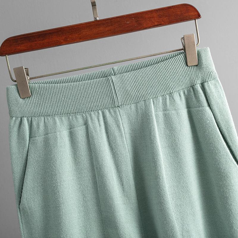 Autumn and Winter Women's Sweater Set Fashion Loose Casual Long-sleeved Sweater Pants Two-piece Set