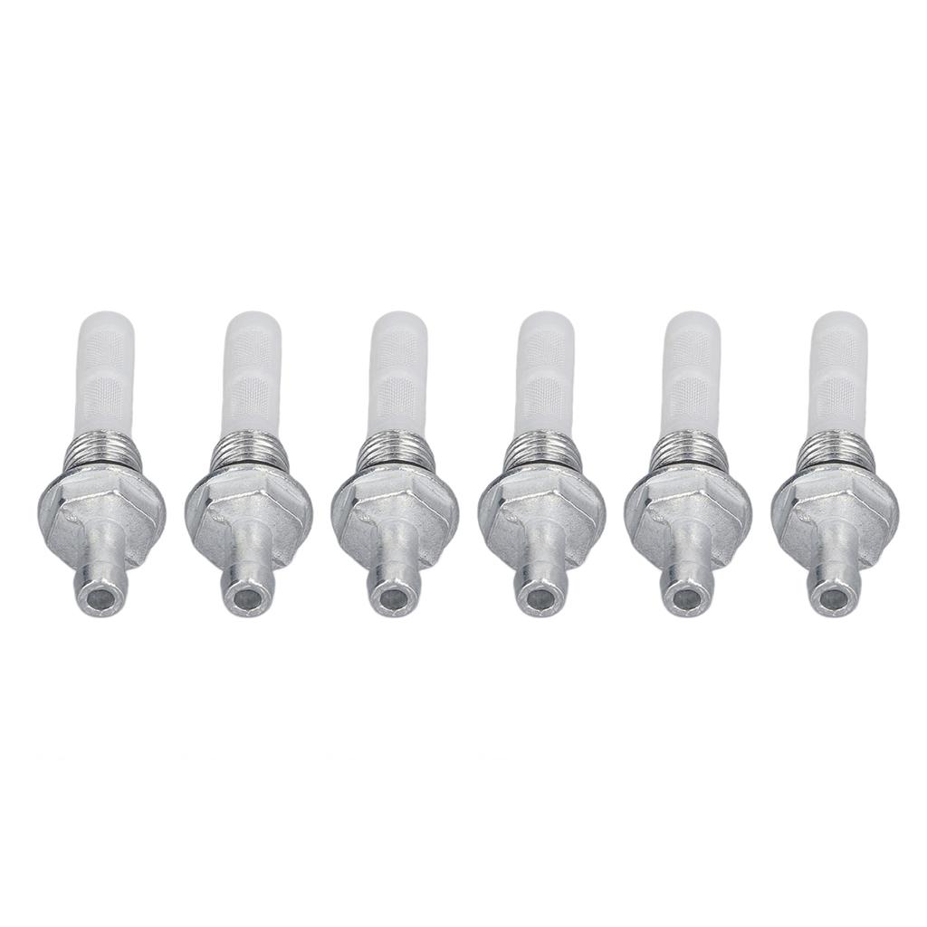 6Pcs Gas Tank Joint Filter Aluminum Alloy Oil Tank Joint Filter Replacement for Gx120 Gx160 Gx200