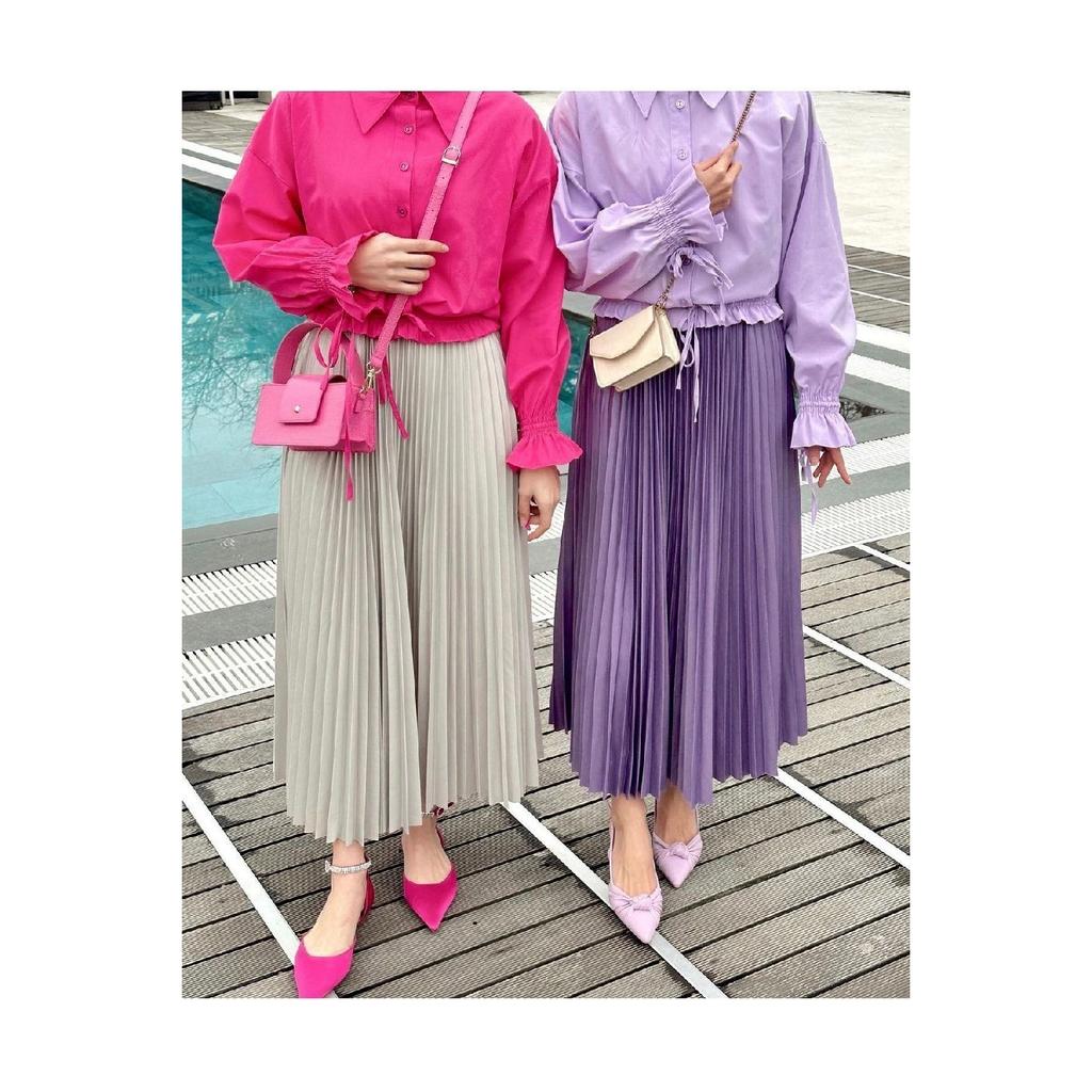 Плиссированная юбка | антрацит