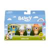 Набор из 4 фигурок Bluey Семейный отпуск 6,3 см Подвижные фигурки Блуи, Бинго, Бандита и Чили