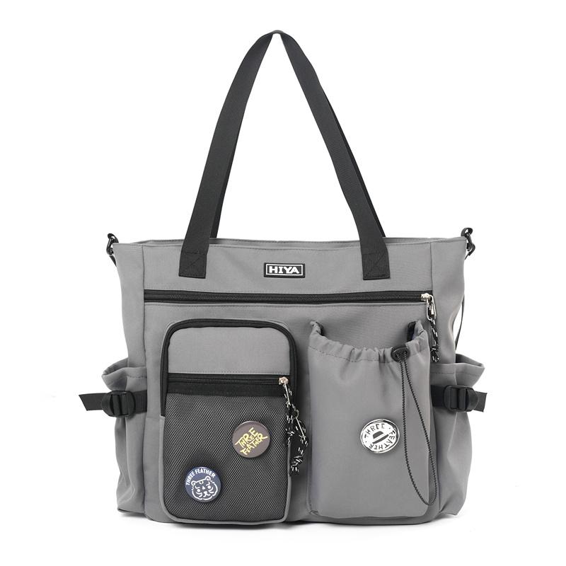 Студенческая сумка-тоут большой вместимости, унисекс, на плечо