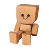 1/2/3Pcs Shaking Wooden Man Figurine Handmade Shaking Feet Wooden Doll Car Dashboard Desktop Decoration Ornament