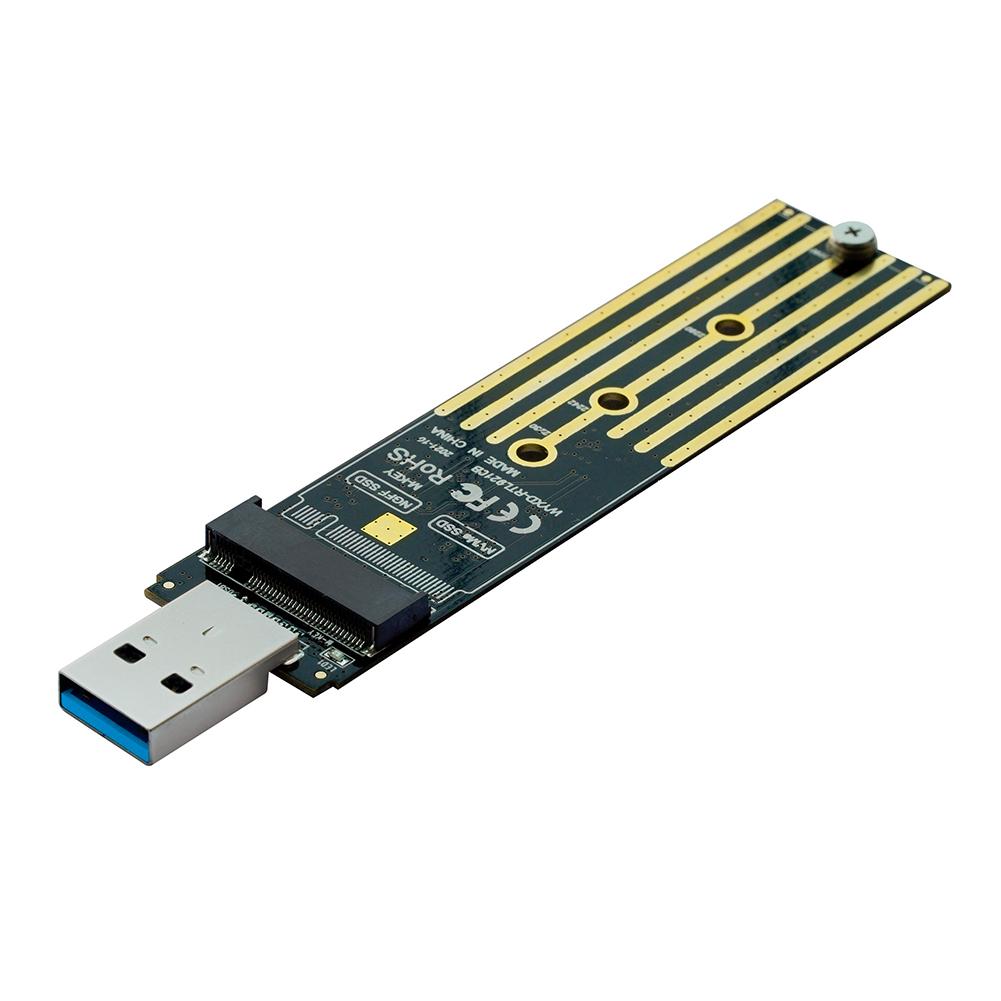 Адаптер M.2 SSD SATA/NVMe на USB 3.1 B+M Key/M Key на жесткий диск M2 3.1 Riser Adapter E C3X2