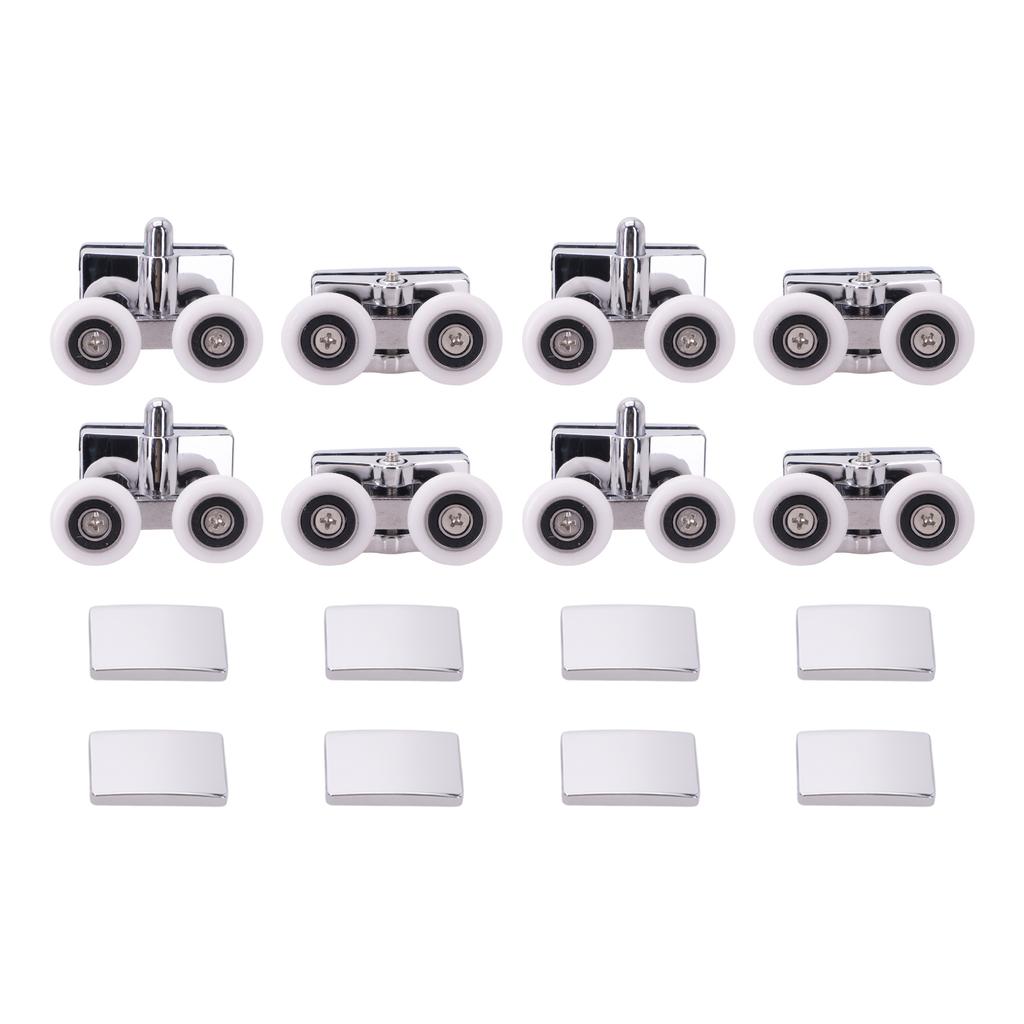 Дом Ванная Хром Ролик Запасная Часть Ролики для Душевой Кабины Компактный Размер Комплексный Набор для Замены Легкая Установка