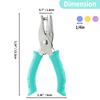 Pliers Mini Small Metal Single One 1 Hole Edge Puncher for Leather for Edging File Folders for Notepad Paper Punching Tool