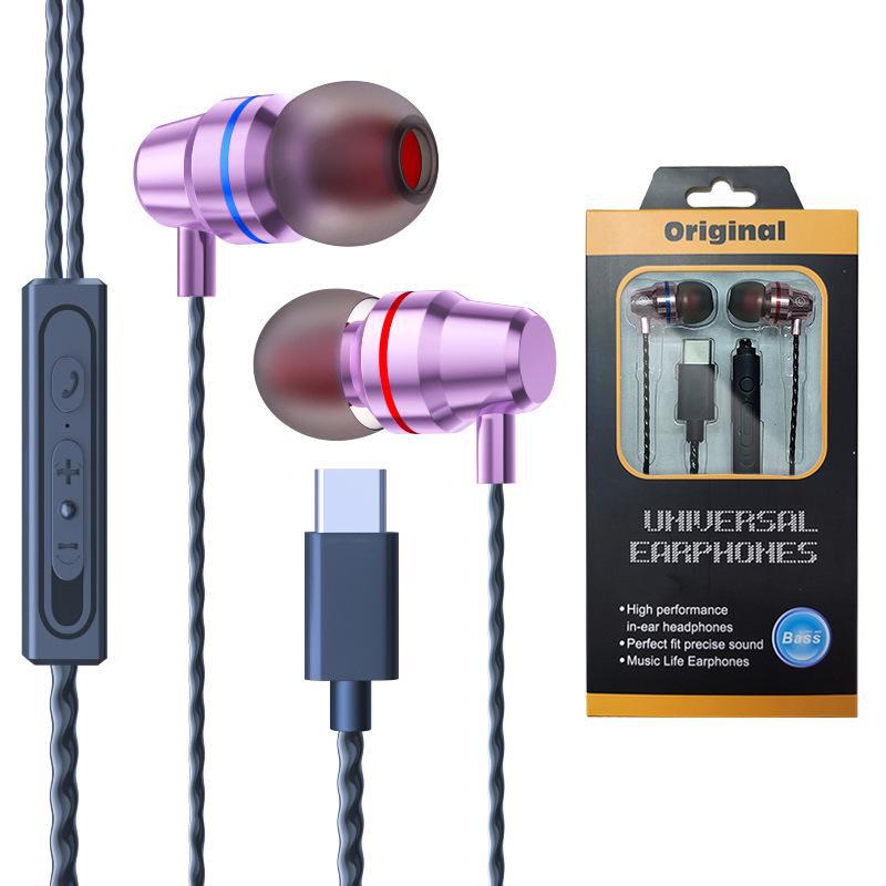 Наушники-вкладыши Heavy Bass Type-C для Huawei P30 Pro и Xiaomi