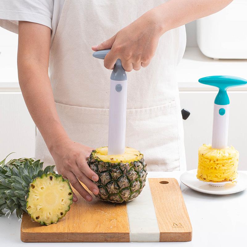 Ананасовый очиститель сердцевины Овощечистка Резак Нож для чистки овощей Пластиковые инструменты для фруктов Извлекатель сердцевины ананаса Аксессуары для кухни Гаджеты для кухни