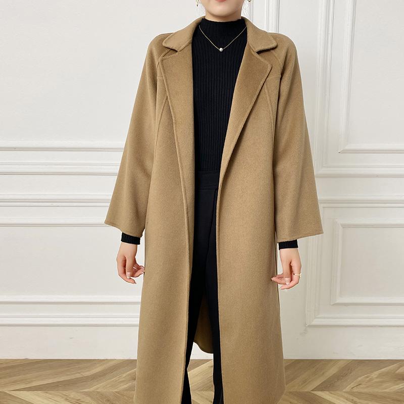 Women Wool Coat MODERN NEW SAGA 100% Wool Autumn Wool Long Coat Handmade Pea Coat Winter Warm Wool Long Jacket Overcoat