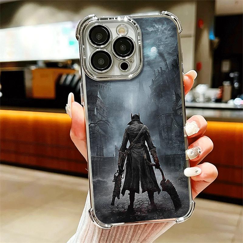 B-Bloodborne Игровой Чехол с Покрытием для Телефона Для Iphone 16 17 Pro Max Air 16E 14 15 Plus 12 13 Mini Противоударная Крышка с Подушкой Безопасности